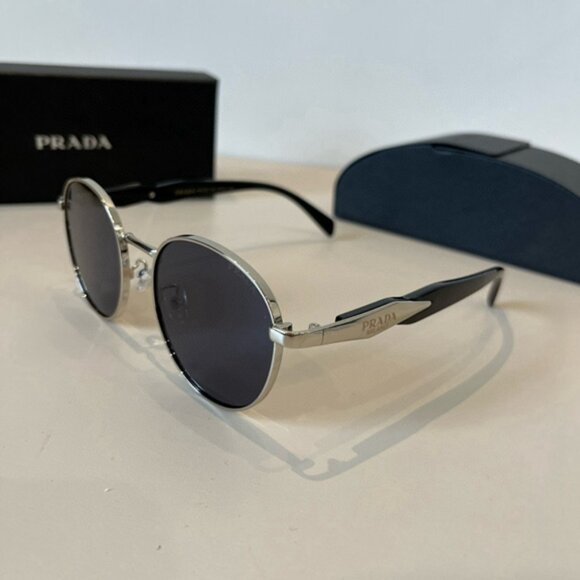 Prada Silver Metal Frame Sunglasses - Picture 1 of 7